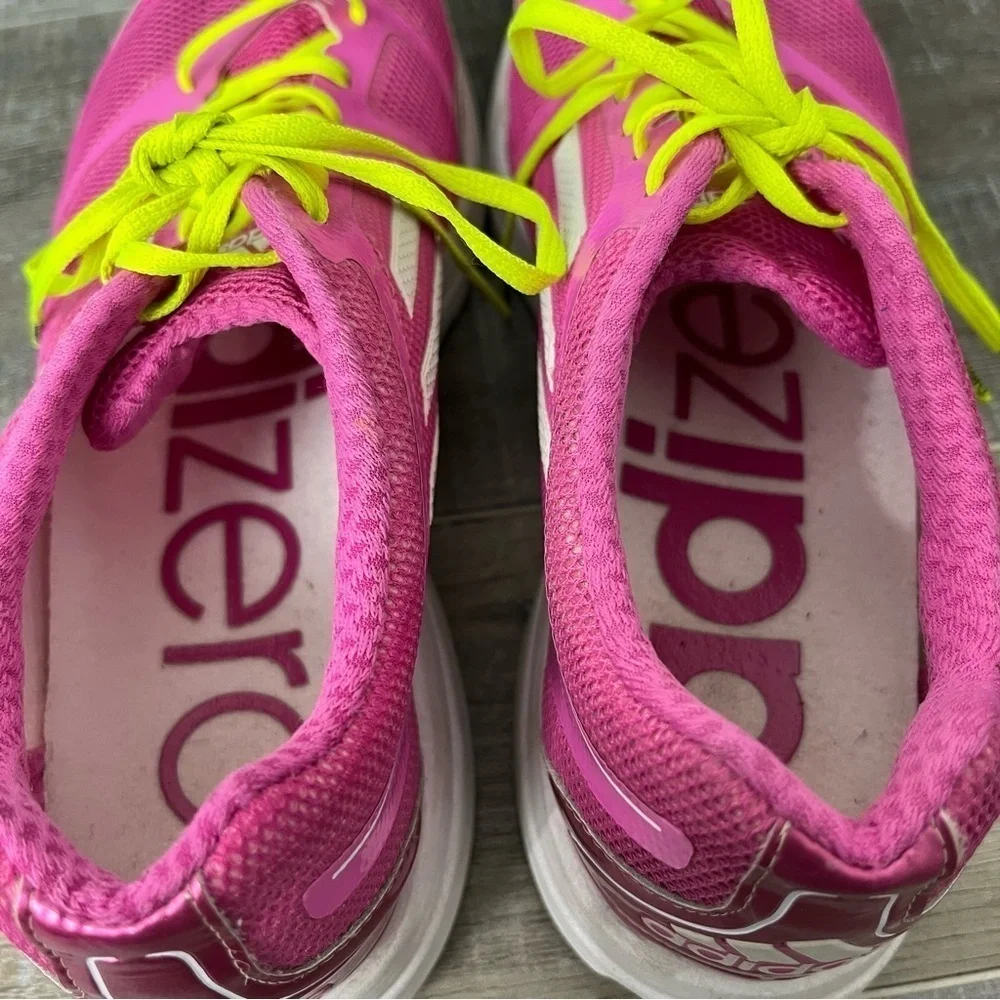 ADIDAS Adizero Pink White Feather Sprint Frame Size 8.5